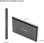 Maxone 320GB Disque dur externe portable, Ultra Slim USB3.0 HDD Stockage compatible pour PC, Bureau, Ordinateur portable, Charbon Gris