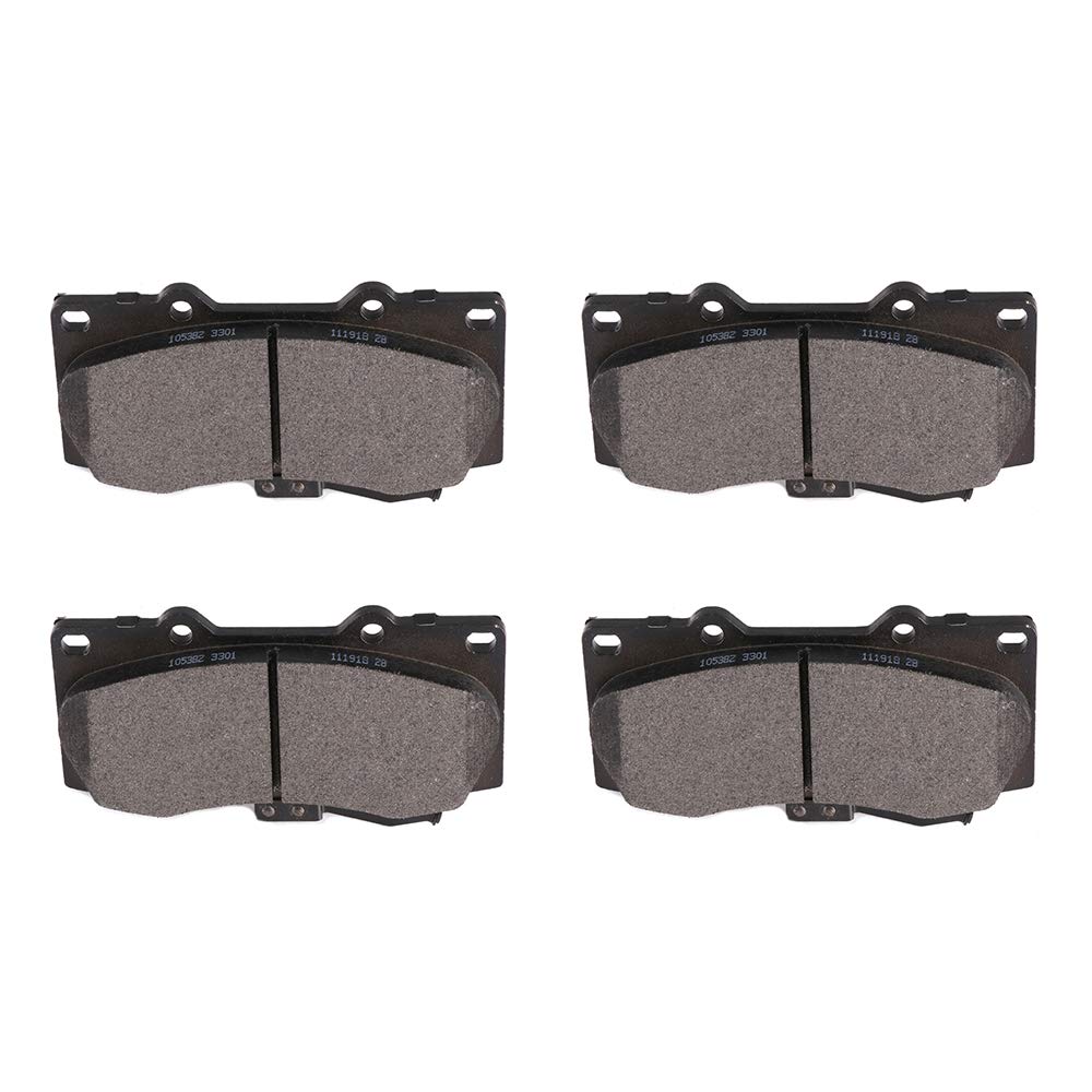 cciyu D1119 Ceramic Front Brake Pad Set Fit For 2006-2010 For Hummer H3,2009-2010 For Hummer H3T