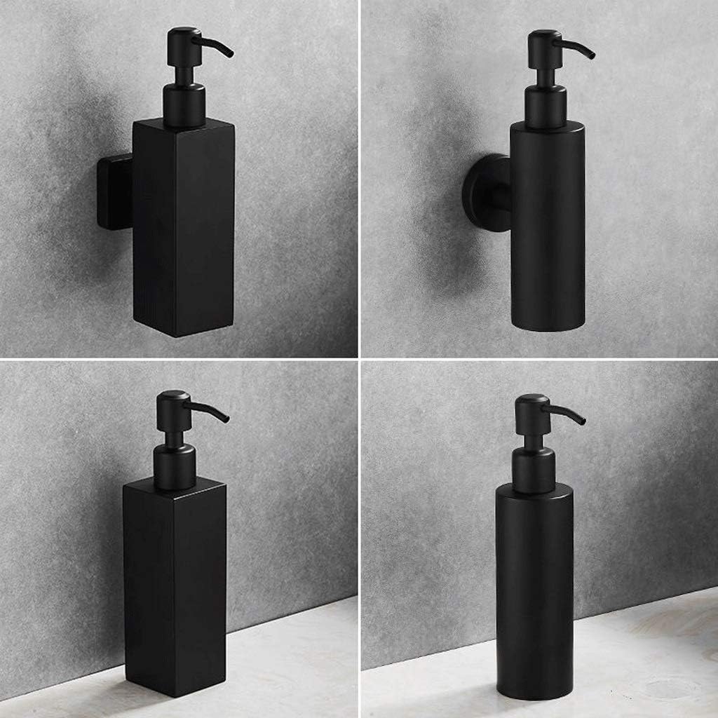 Countertop Soap Dispensers, Wall-Mounted soap Dispenser 304 Stainless Steel countertop Emulsion Sink Dispenser with Built-in 8.5 oz (250 ml)