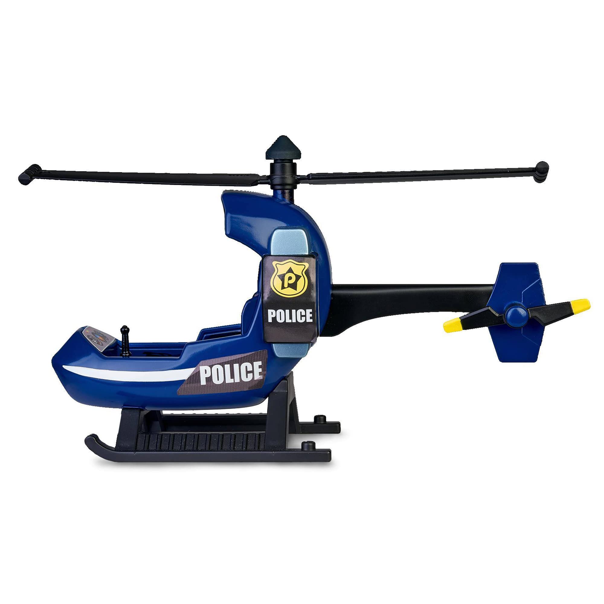 Pinypon Action - Super samochód policyjny, samochód zabawka z 3 w 1 światła, pojemnik i scena gry, 1 motocykl, 1 mini helikopter, 2 figurki, policja i więzień i akcesoria, Famosa (700017344)