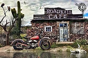 Harley Davidson Flathead Roadkill Cafe Route 66 Sturgis David Mann Art Print Poster