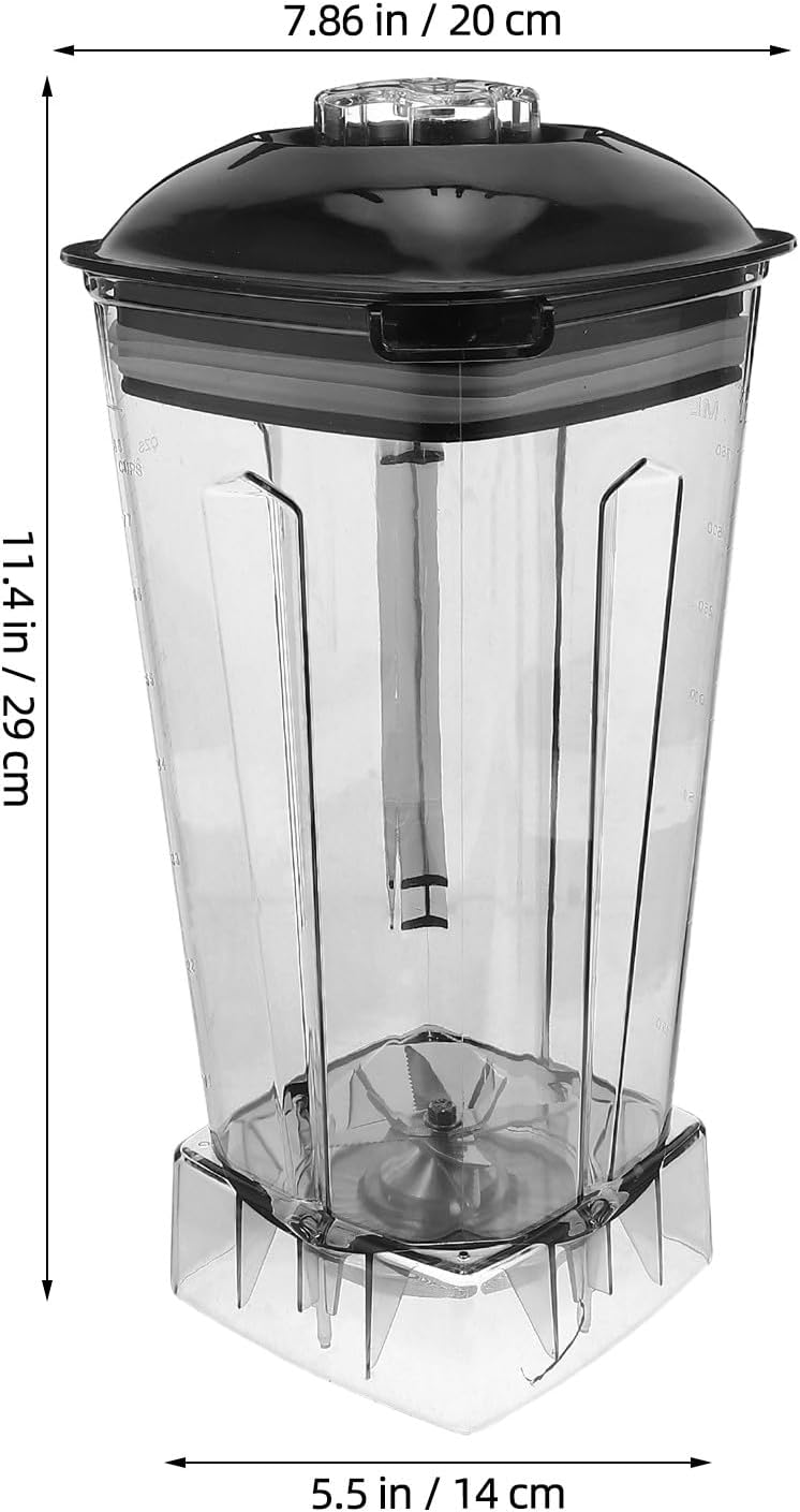 Ciieeo Blender Pitcher Cup Replacement 2L Large Capacity Blender Container Commercial Juicer Cup for Soy Milk Smoothies and Ice Crushing