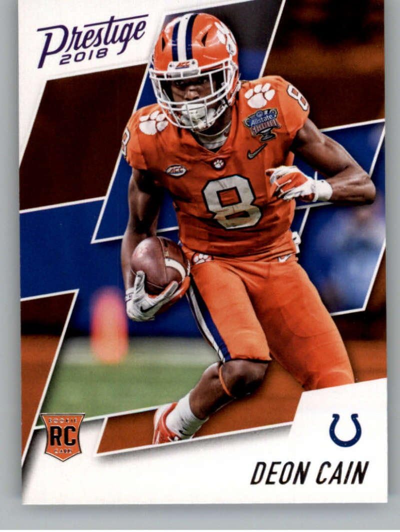 2018 Prestige NFL #210 Deon Cain Indianapolis Colts Rookie Card RC SSP Super Short Print Panini Football Card