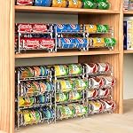 Simple Houseware Dual Row Front Loading Can Dispenser, Chrome - Image 2