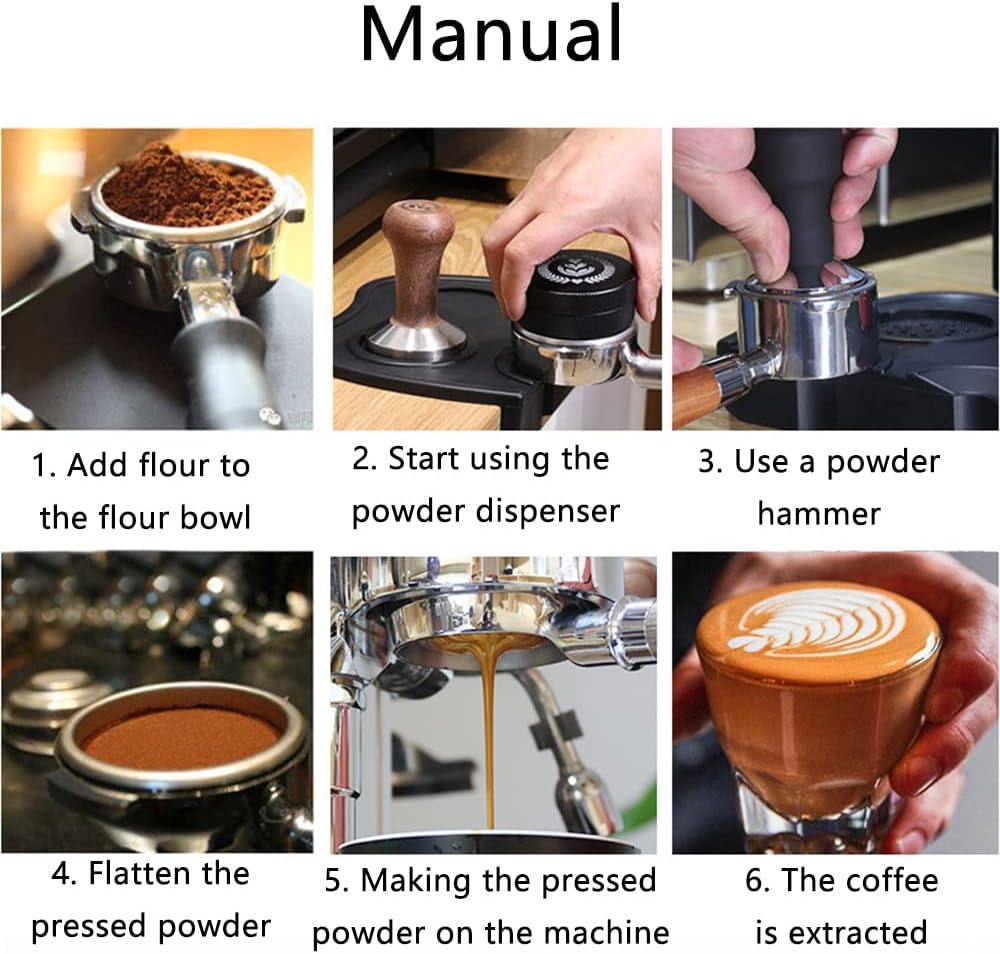 58mm Bottomless Portafilter, Detachable Bottomless with Filter Basket for Coffee Machine Stainless Steel Replacement Handle