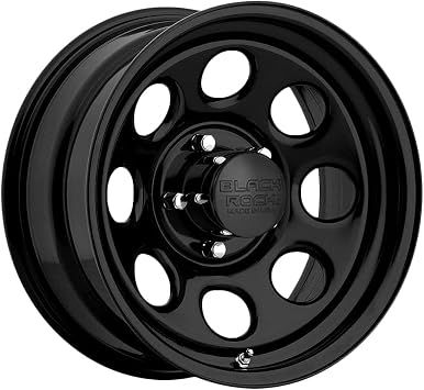 Black Rock Type 8 16x7 Black Wheel / Rim 5x4.5 with a 0mm Offset and a 83.82 Hub Bore. Partnumber 997671240