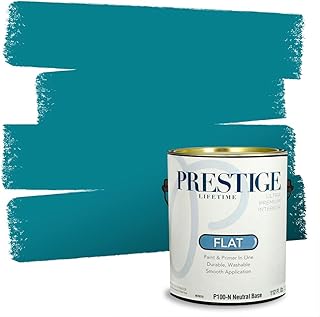 Paints Interior Paint and Primer In One, 1-Gallon, Flat, Comparable Match of Sherwin Williams* Briny*