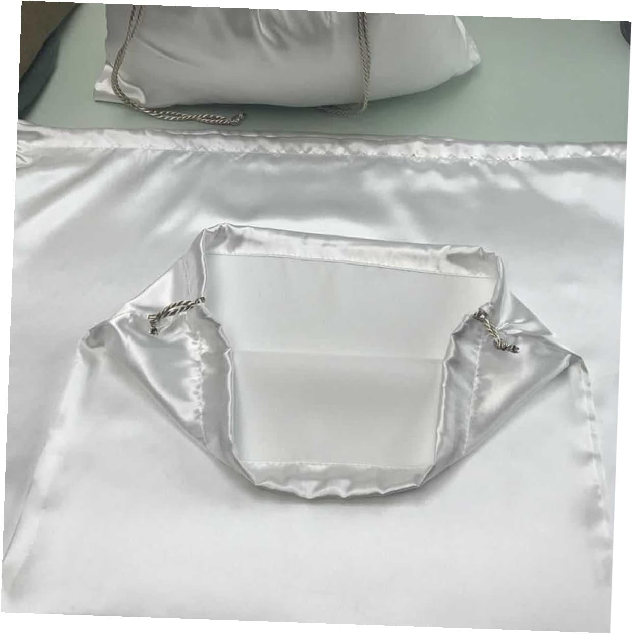 Pack Silk Satin Dustproof Storage Bags Drawstring Pouches for Purse Vacuum Sealed Pouches Snack Candy Packing Bags