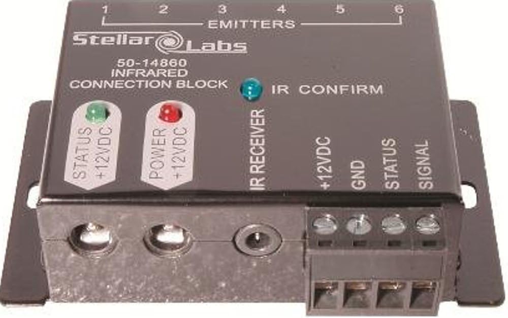 Stellar Labs 50-14850 Target Hub and 4 Emitters Complete IR Repeater Kit