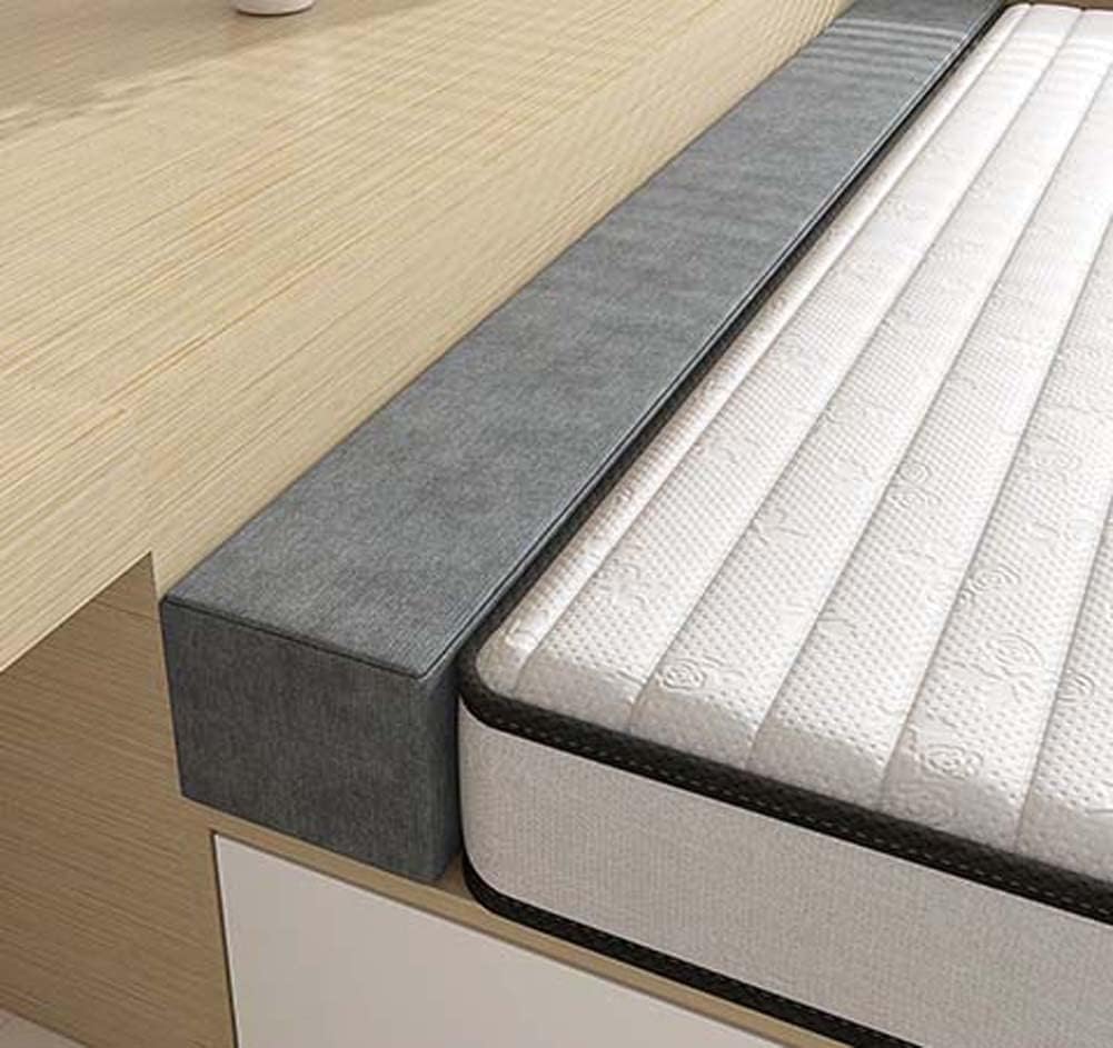 YURRO Dickes Bettspaltfüller, Memory-Foam-Kopfteil gepolstert, Matratzenverlängerung, Bettbrücke, Doppelbett zu King/Queen-Konverter-Set, Nackenrolle, langes Kissen