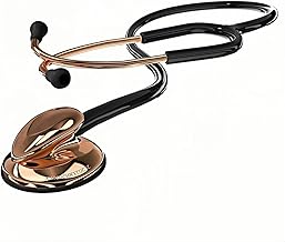 MaiWieel-Classic Stethoscope Rose Gold Single Head Stethoscope for Nurses Doctor,EMT Student,Home Medical, Estetoscopio Doctor Accessories Medical Supplies.Alloy Chestpiece,Soft Eartips (Rose gold)