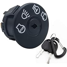 fascinatte Starter Ignition Switch for Cub Cadet MTD Troy-Bilt 925-1741 | 725-1741 - w/DUST Shield - Includes 1 Umbrella & 1 Steel Key & Free Carabiner