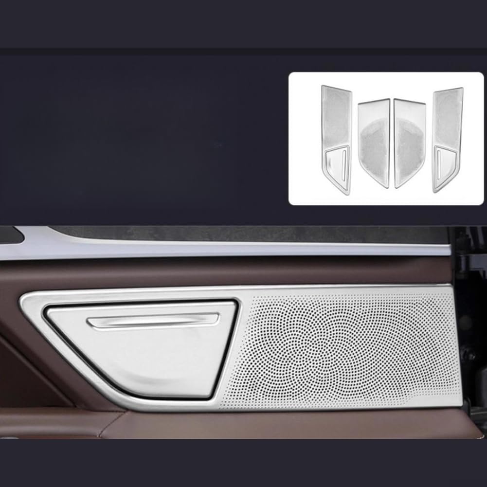 Passend für BMW 7er für g11 G12 2016-2021, Passend für BMW 7er | Silver Stainless Steel, Covers Scratches, Sleek Finish, für Easy Install, Fits 2016-2021, 6-piece Set