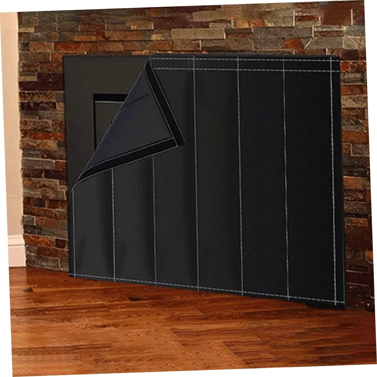 Cabilock Magnetic Fireplace Draft Cover Insulated Rug for Fireplace Windproof Blanket for Winter Home Cover