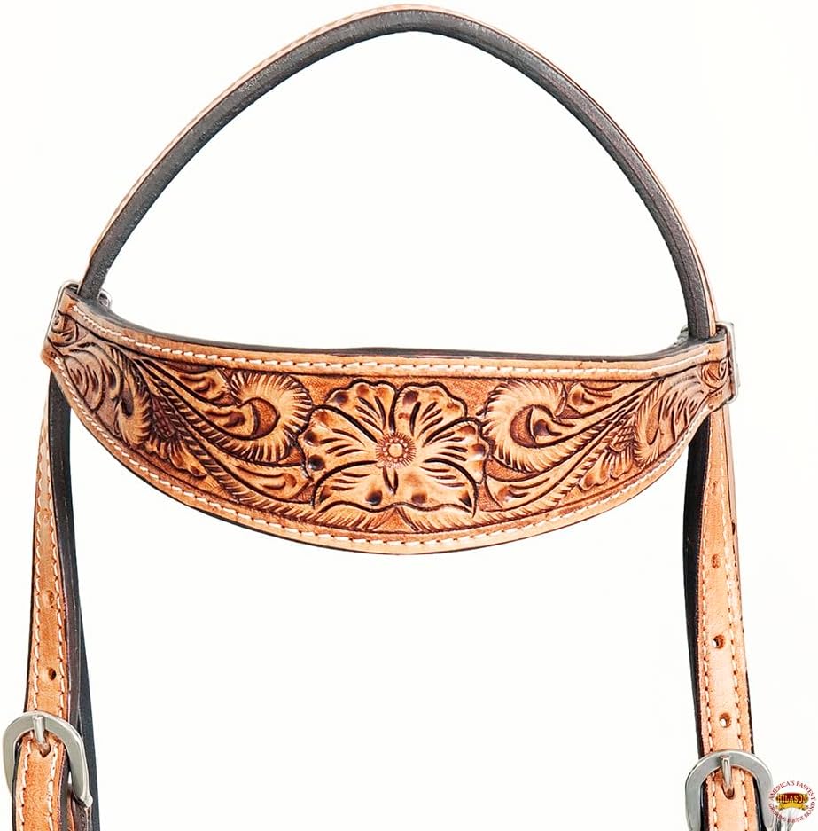 HILASON Western American Leather Horse Tack Set Tan