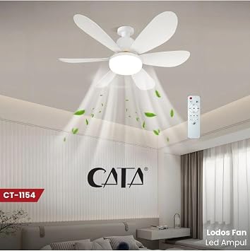 Cata CT-1154 62W 6 Kanatlı Kumandalı Lambalı Tavan Vantilatörü Beyaz, TYC6FB28F1A371C96A9B33100