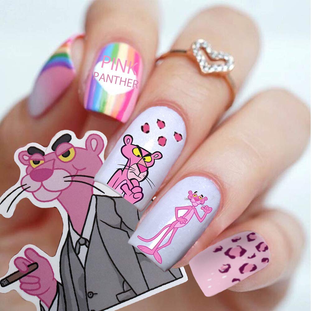 EBANKU 1000+ Patterns Animals Nail Art Decals Stickers for Kids, Cat Dog Rabbit Nail Stickers 3D Self-adhesive Summer Nail Decals Wraps for Little Girls Kids Women