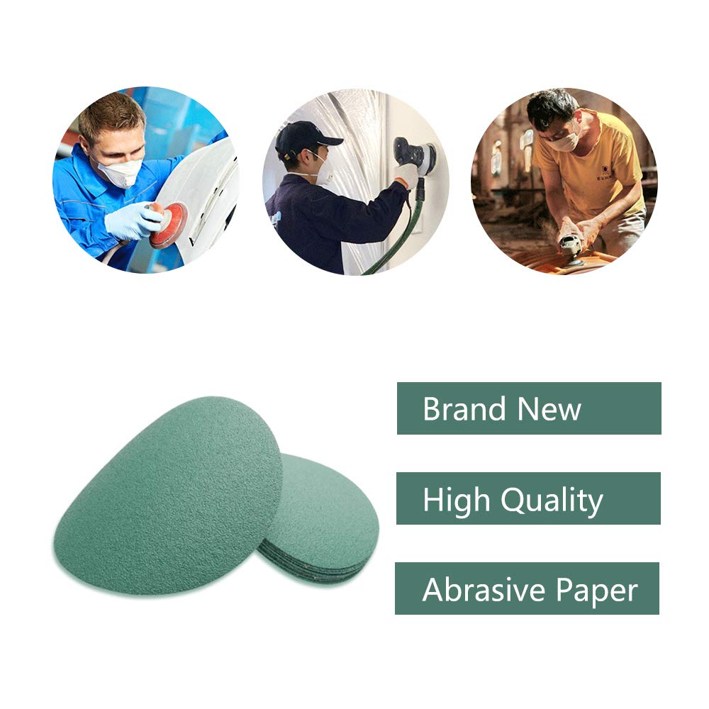 60 dischi abrasivi 0/8 fori, 125 mm, grana 400/1000/1500 12,7 cm, assortimento di carta abrasiva per levigatrice orbitale casuale