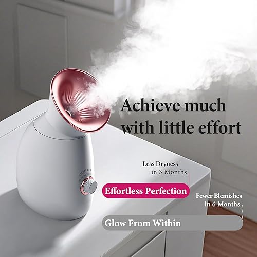 Miniatura 12 de Vaporizador facial nano-iónico, vapor caliente para sauna o SPA casero, humidificador, atomizador, para hombres y mujeres, humectante, destapa los 1