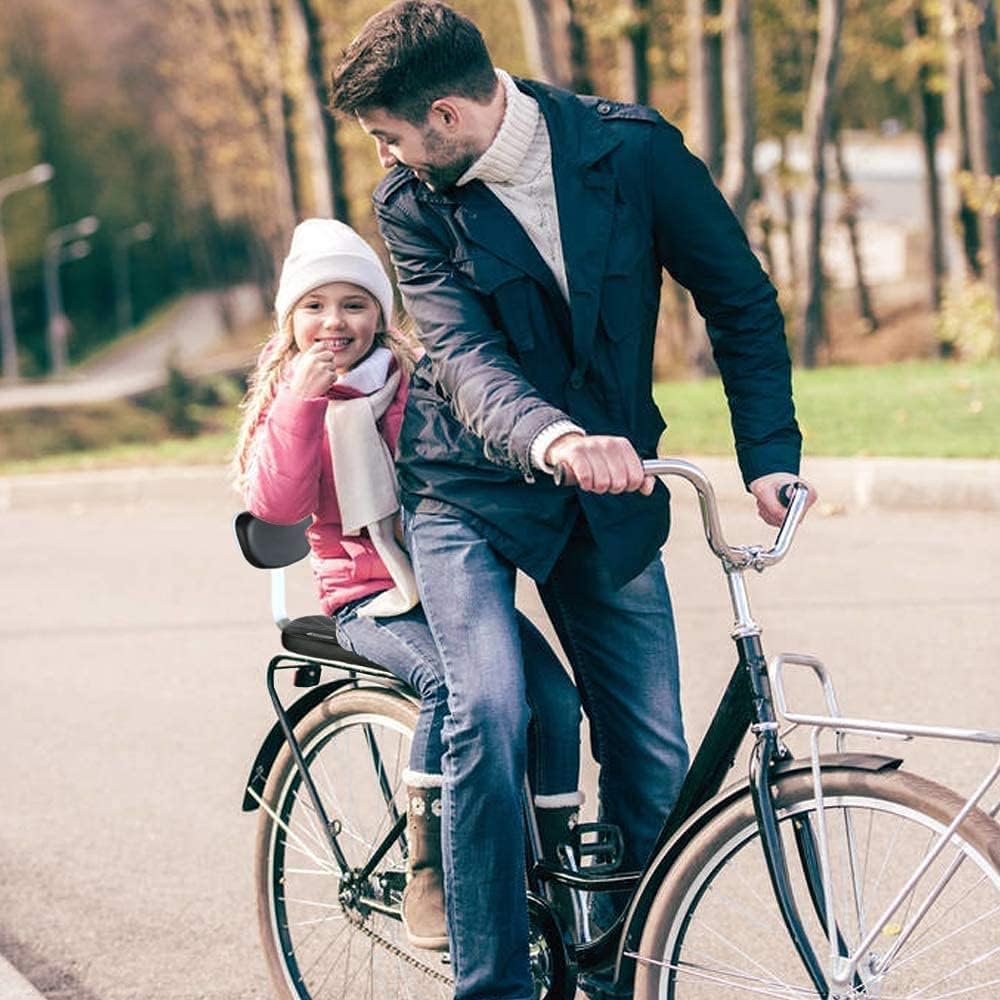 AUVSTAR Seggiolino Bici Posteriore per Bambini, Cuscino Sedile Bicicletta Montagna Accessori