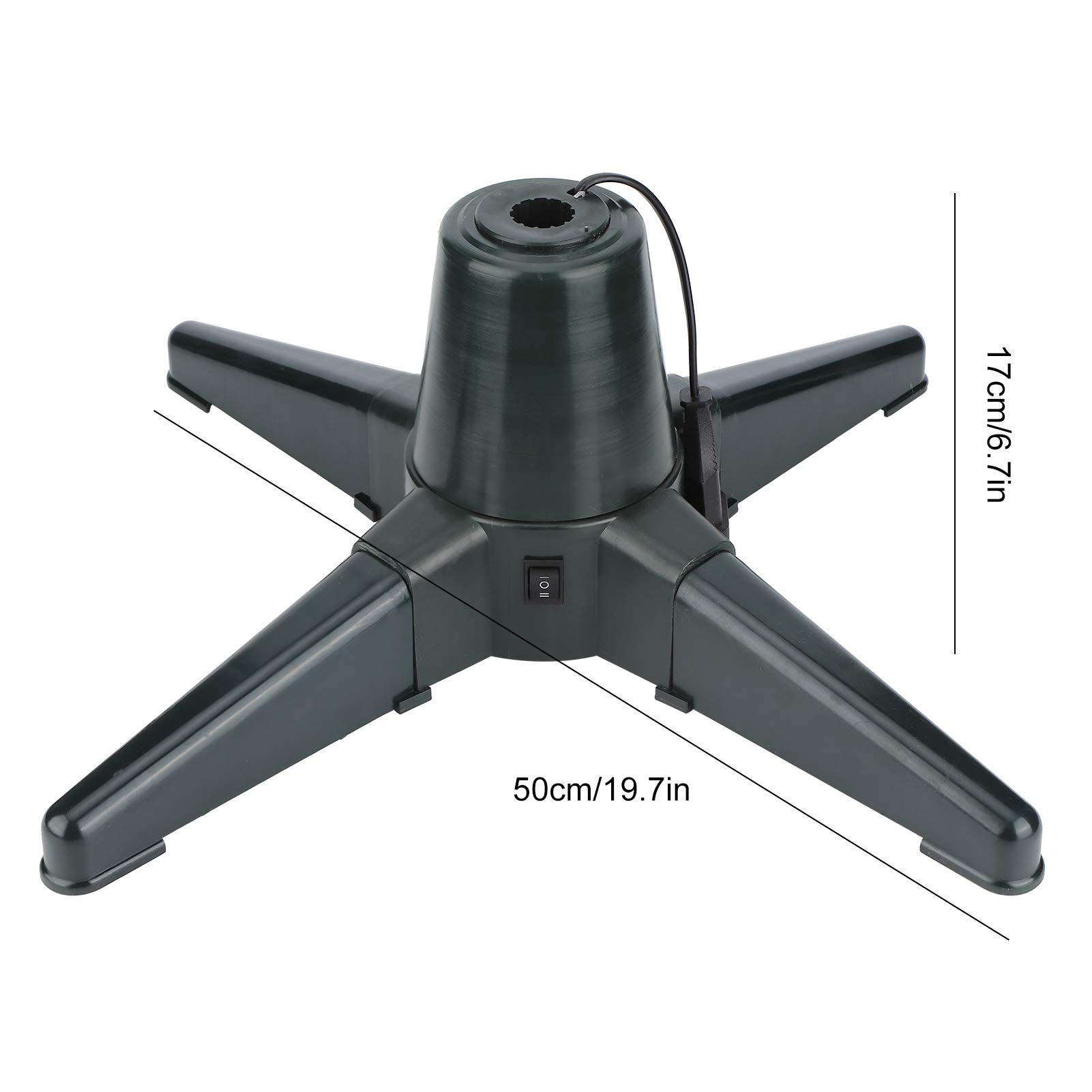 Soporte para árbol de Navidad, Soporte Eléctrico Giratorio de 360 ​​Grados para árbol de Navidad, Estante de Soporte para árbol Estable para Decoraciones Navideñas en el Hogar