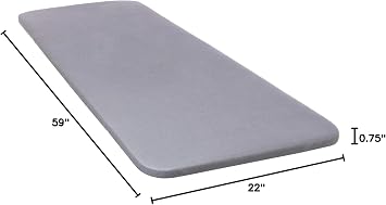 TIVIT Rectangular Ironing Board Cover for The Original Big Board - AlumiTek Coating, Thick Padding, Scorch Resistant, Elastic Edge, 59x22 - Made in Italy - Oeko-Tex Certified