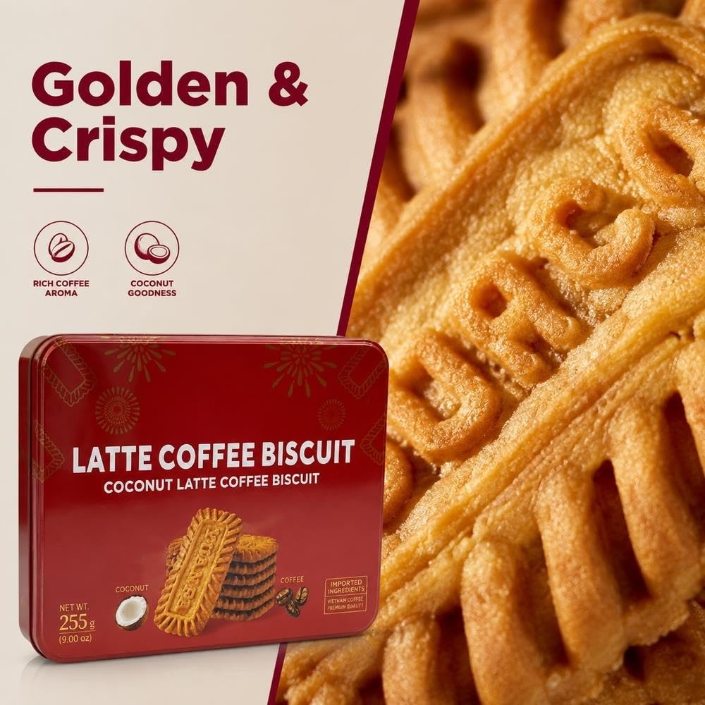 Biscotto Croccante Al Cocco Latte Al Caffè 255g