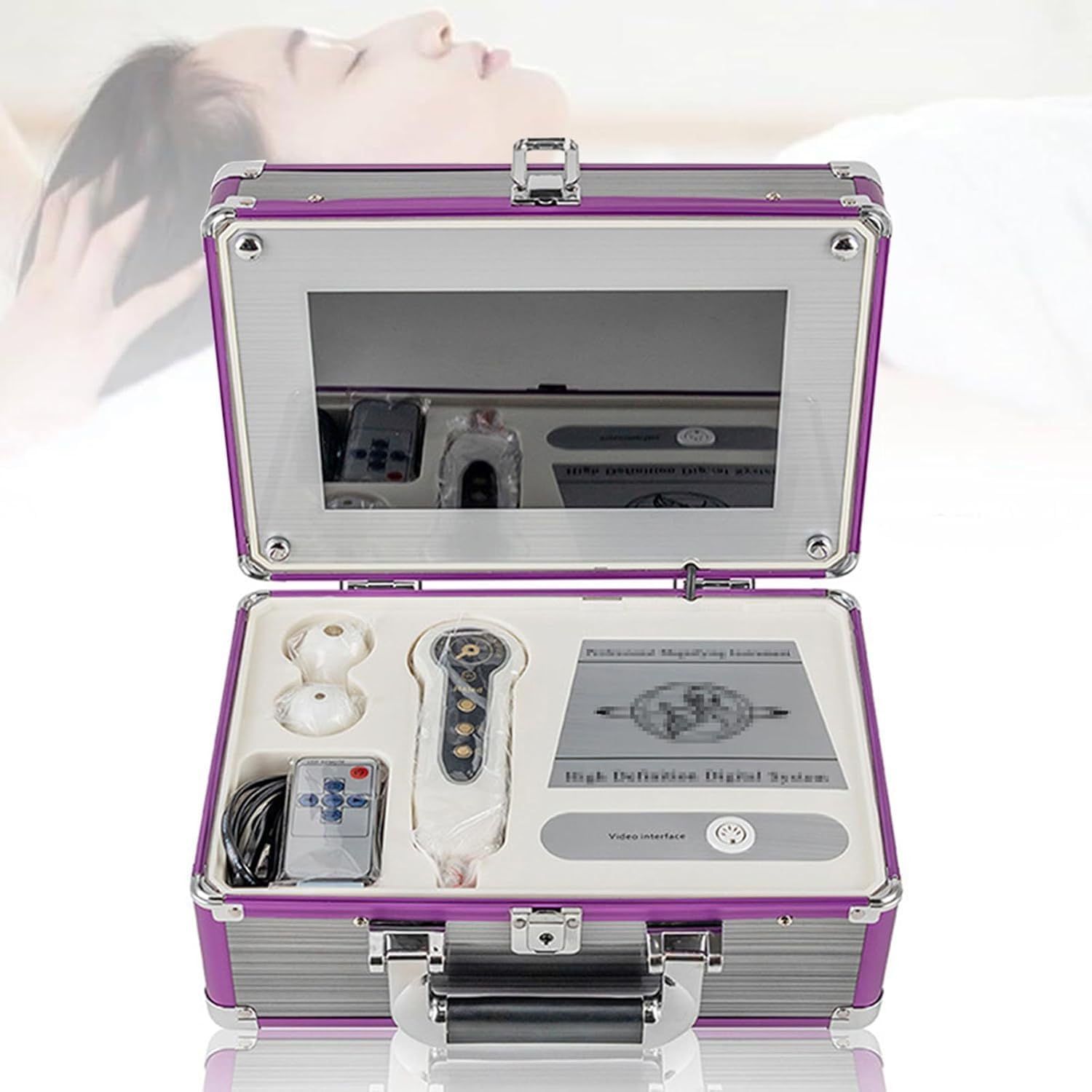 Hair Skin Detector, Skin Hair Analyzer, Skin Diagnosis Hair Analyzer, 10 Inch Skin Scalp Analyser, 50X/200X Hair Magnifier for Hairdressing Hall, Skin Management Institution
