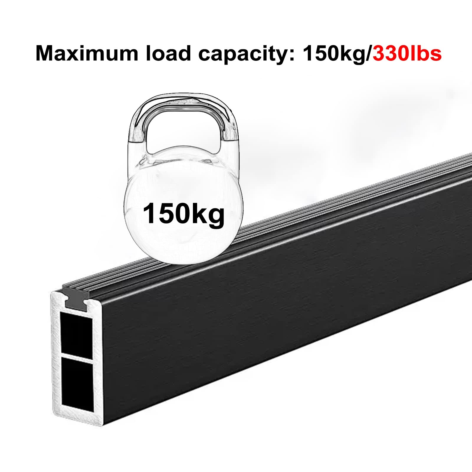 Kleiderstange Schrank Wandhalterung Stangen für Kleiderschränke Zum Aufhängen Von Kleidung, Metall Aluminium-Kleiderstange mit Flansch-Set & Anti-Rutsch-Gummistreifen, 50cm-160cm Länge ( Color : Gold
