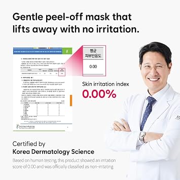 Pore Spa Collagen Wrapping Zero Pain Peel Off Facial Mask, Instant Lifting & Glow Elasticity Improving & Radiant Skin, Sensitive Skin, Deep Hydration,Revitalize Skin Tone, Korean Skin Care, 2.36 oz