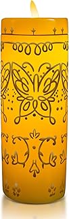 Ukonic Disney Encanto Alma's Miracle LED Flameless Candle Replica | Wax Pillar with Automatic Timer | Officially Licensed Collectible