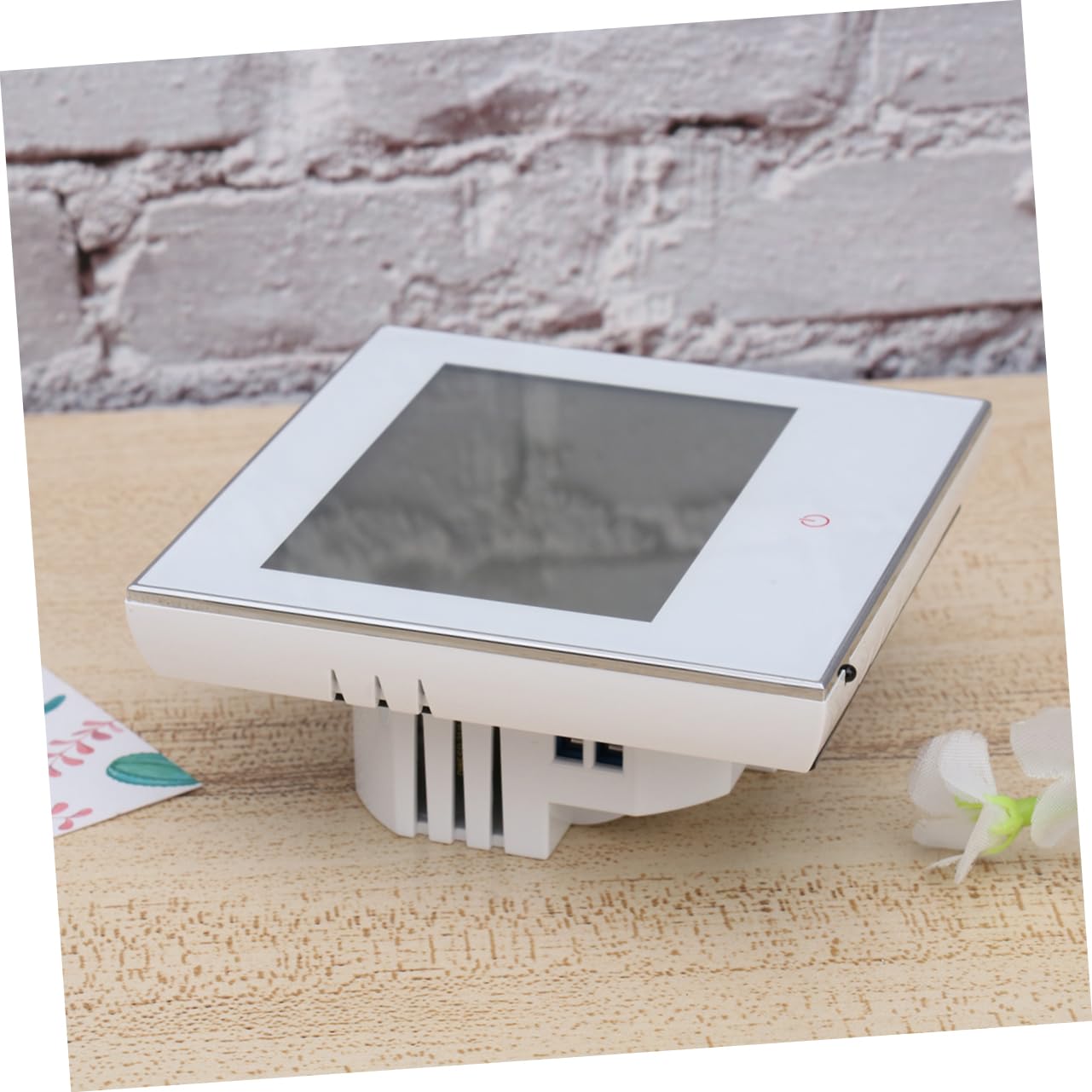 Termostato Programmabile Digitale 3a per Riscaldamento Bht-1000 | Schermo Lcd Touch, Sensore Ntc Interno ed Esterno, Bianco Pc-abs, 1 Pezzo