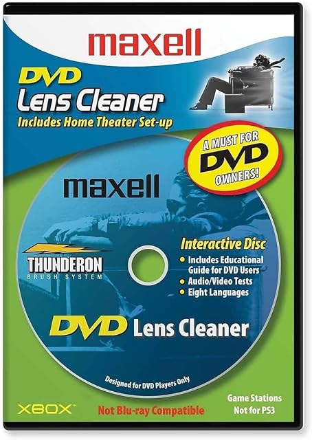 Maxell 190059 DVD-LC DVD Laser Lens Cleaner - User Guide - Home Theater Set Up