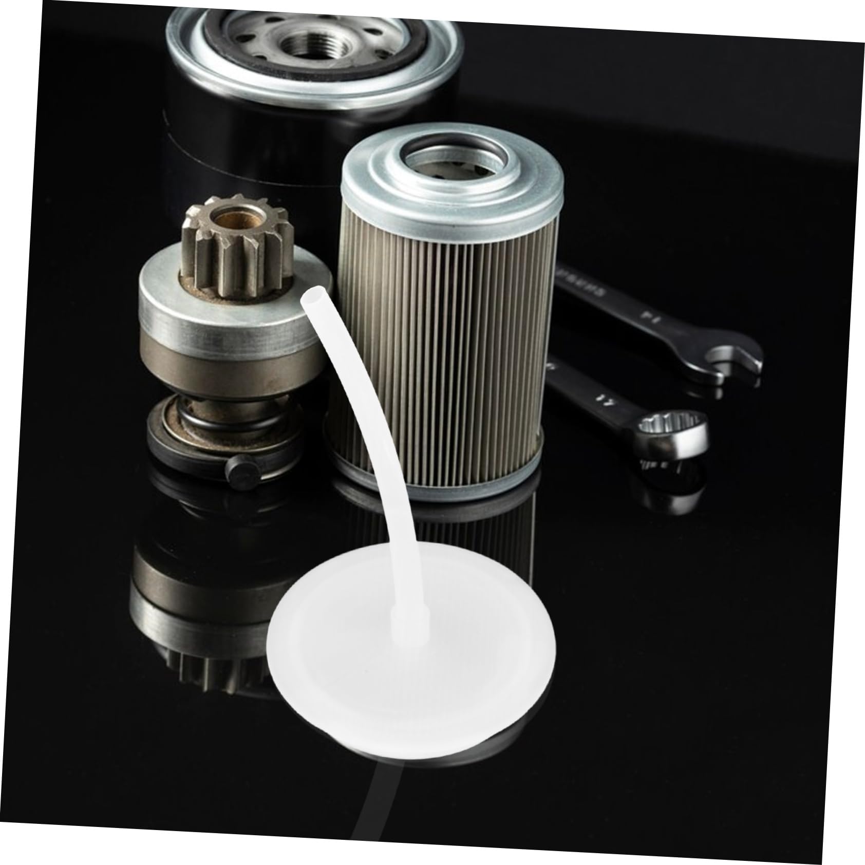 TOPBATHY Kit de Restauration de Phares Automobiles Conserve la Chaleur et Évite Les Éclaboussures Couvercle de Tasse en Plastique Blanc pour Réparation des Phares