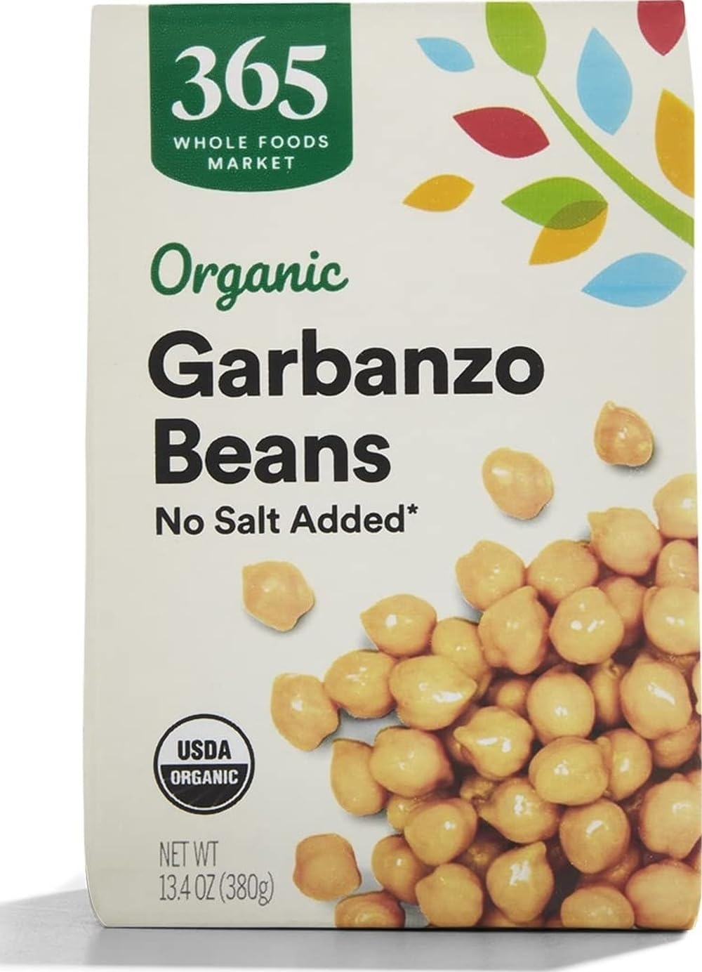 365 by Whole Foods Market, Organic Unsalted Garbanzo Beans, 13.4 Ounce