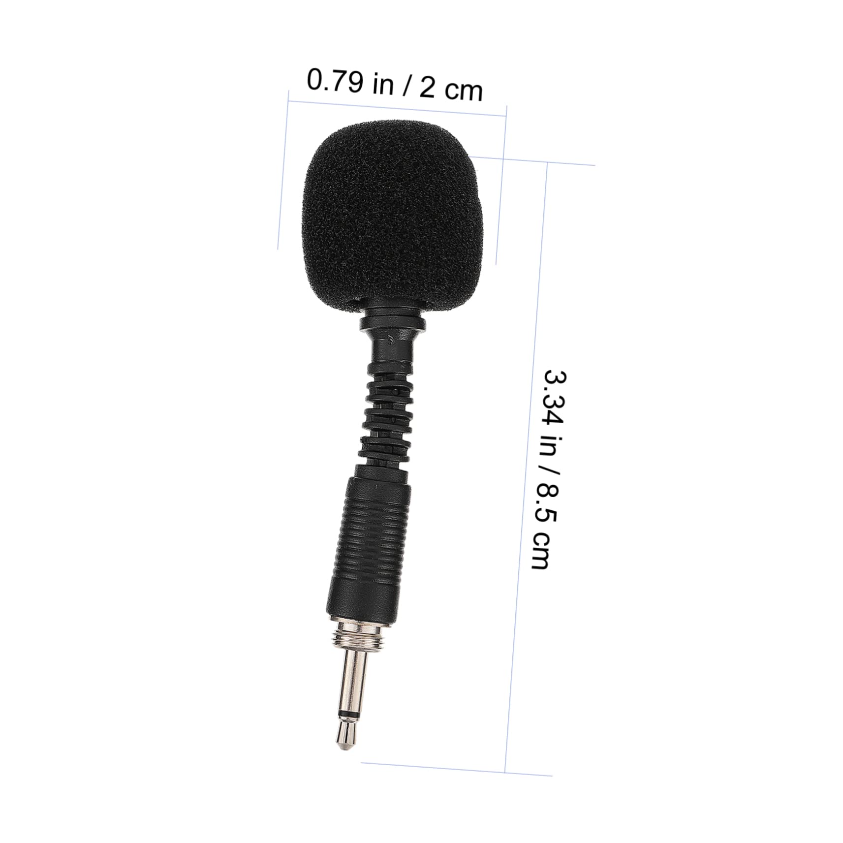 Toddmomy 2pcs -line Microphone Noise Canceling for Phone and Computer Recording Portable Lavalier Mic for Live Streaming and Karaoke Threaded