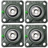 PGN - UCF201-8 Pillow Block Square Flange Mounted Bearing 1/2' Bore (4 PCS)