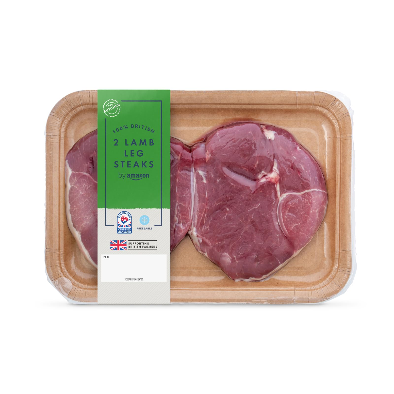 by Amazon 2 British Lamb Leg Steaks, 300g