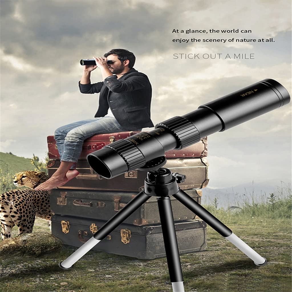 Amazon | 4K 10-300x40mm 超望遠ズーム単眼望遠望遠鏡 三脚&クリップ