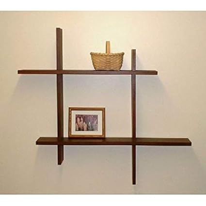 Woodkartindia New Wall Shelf for Home Decor,Living Room Decor, Floating Shelf (Standard, Brown)