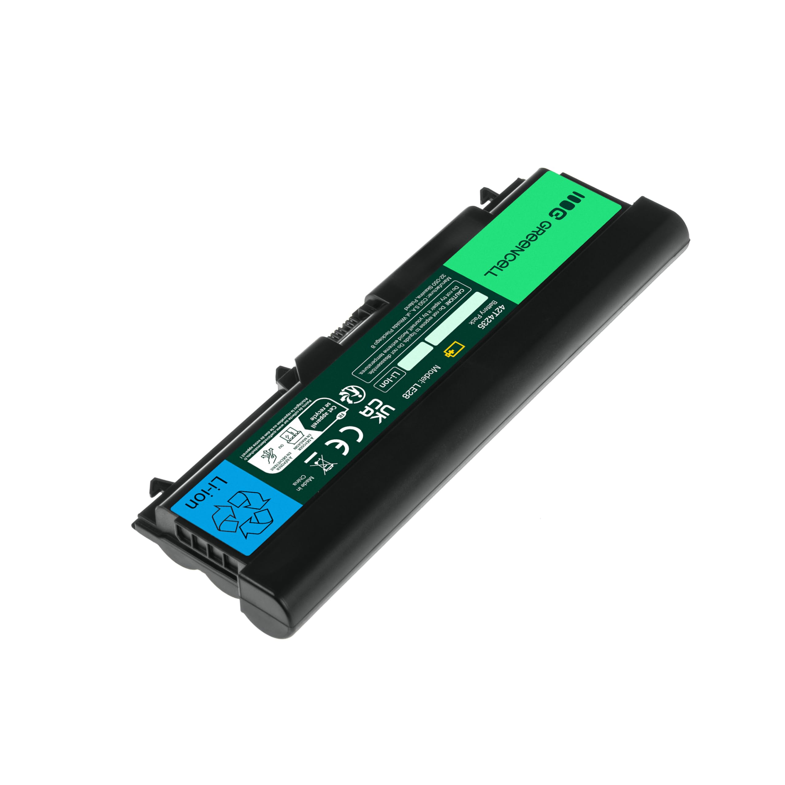 Green Cell® Extended Serie 42T4795 Batteria per Portatile Lenovo ThinkPad T410 T410i T420 T420i T510 T510i T520 T520i W510 W520 (9 Pile 6600mAh 10.8V Nero)