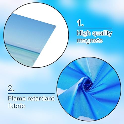 Miniatura 6 de Paquete de 4 cubiertas de luz fluorescente para luz de techo, conchas de fresa de playa de verano, cubiertas de luz para aula, oficina, hogar, 4 x 2