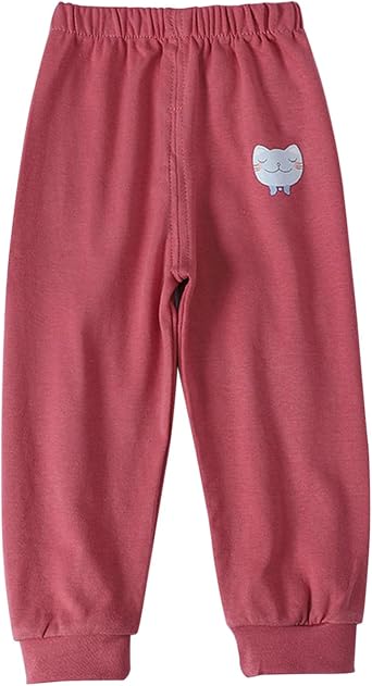Kids Unisex Plain Slim Fit Joggers Gym Sports Elastic Waist Jogger Bottoms with Pockets Boys Girls Sweatpants Wear Casual Soft Trousers Kids L unge Trousers Ages 4 12y