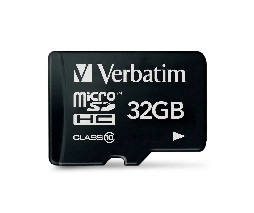 Verbatim Premium Micro SDHC Speicherkarte, 32 GB, Datenspeicher für Foto- und Video-Aufnahmen, Micro SD Karte in schwarz, ideal für Handy, Kamera oder Tablet