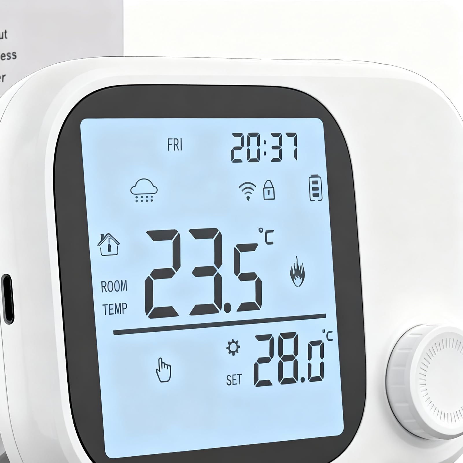Termostati WiFi per la Casa Monitor Di Temperatura Wireless Con Display | Controllore Intelligente Della Temperatura Controllo APP E Vocale Per Casa Famiglia Ufficio Camera Da Soggiorno A
