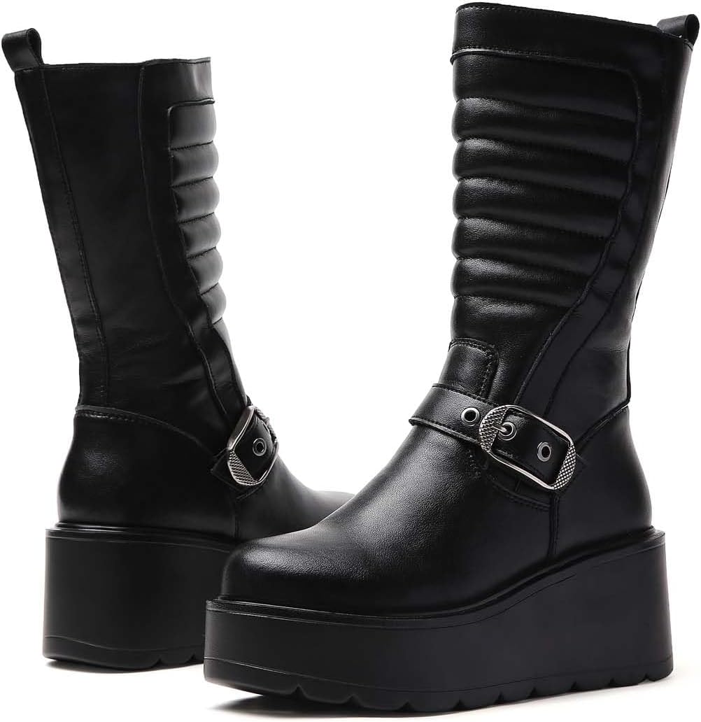 Ladies' Comfortable Non Slip Outdoor Leisure Boots With a Center tube, Lightweight Wear-Resistant, Breathable Durable, Suitable for Backpacks, Shopping, Parties Weddings Multi-Purpose Boots