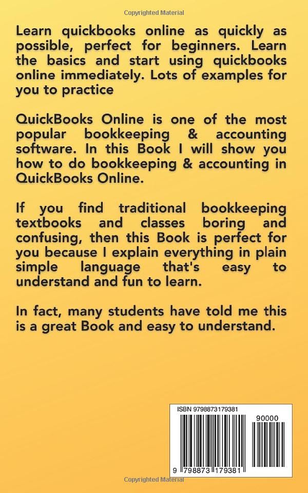 Bookkeeping & Accounting With Quickbooks Online Paperback – December 28, 2023 - Image 3