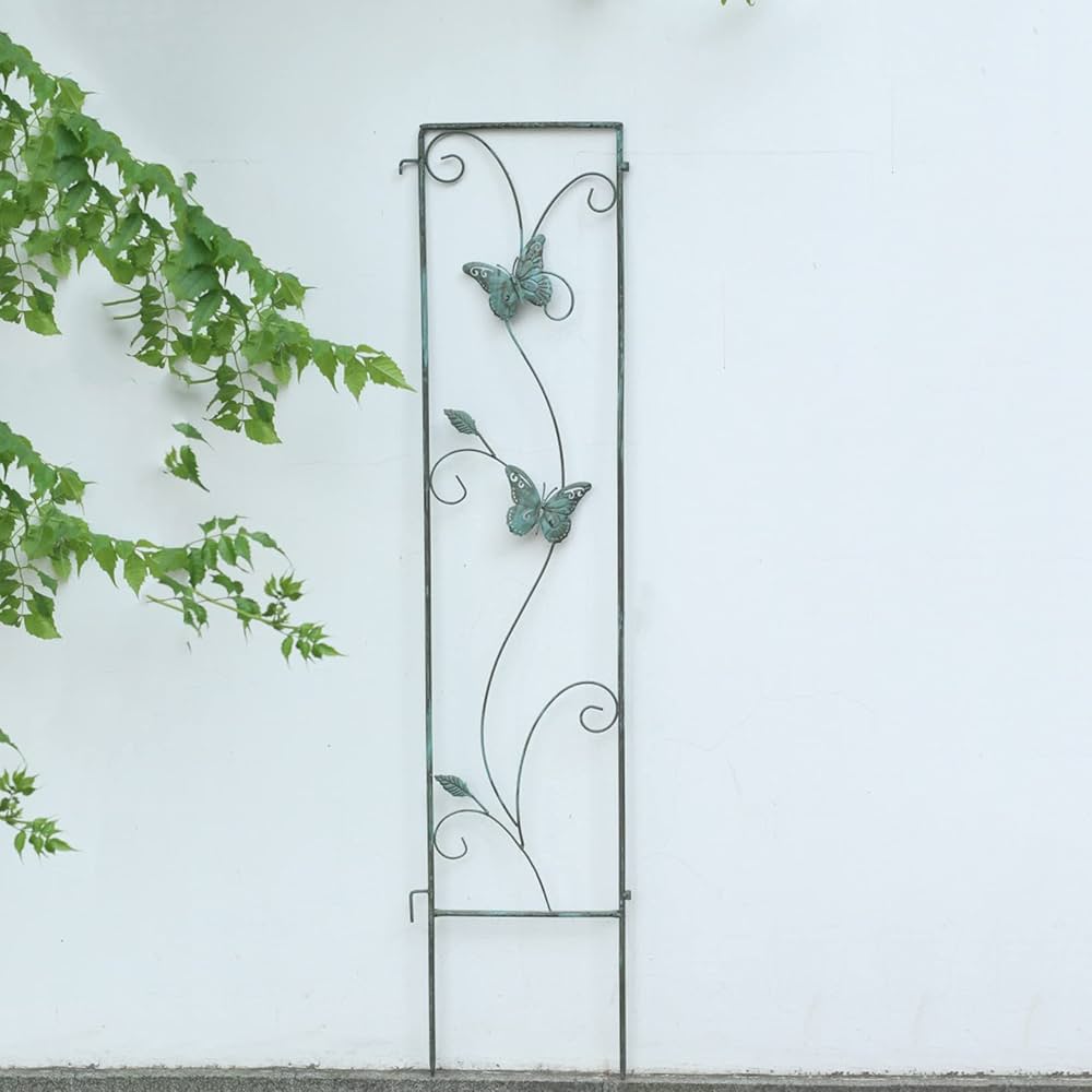 トレリス ローズ フェンス アイアン フェンス 植物園芸支柱 花ささえ ガーデニング用支柱 ガーデンフェンス ローズフェンスローズパネル 花支え観葉支柱 盆栽用 農業用園芸用植物サポート つる性植物ウォール花壇デコ植物成長 ガーデン植木鉢 バラ 薔薇庭 花壇 菜園 柵 仕切り 屋外 DIY 塀 (色