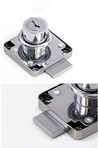 Miniatura 4 de Cerradura de cajón de leva de aleación de zinc 138-22, armario de gabinete, cerradura de gabinete de archivo, armario negro, cerradura de cajón de