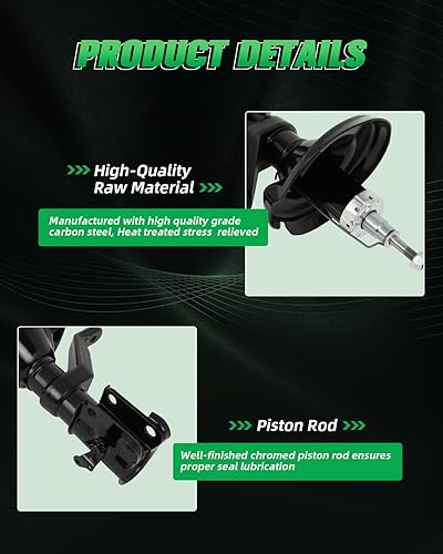 Miniatura 3 de SCITOO Amortiguadores delanteros (2 piezas) para Honda, amortiguadores se adapta a 1997 para Acura CL, 1994-1997 para Honda Accord con 331602 331601